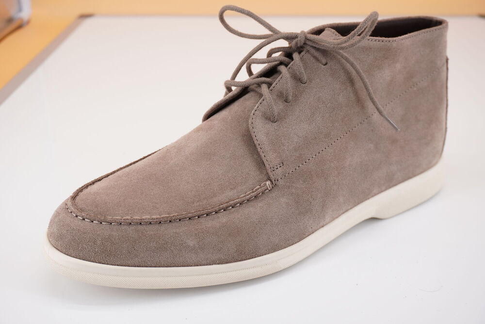 Canali Taupe Suede Chukka Hiking Boots Size 8.5 New Lace Up $595 Ankle